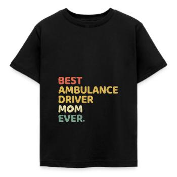 Beste Ambulanzfahrer-Mutter aller Zeiten EMS-Rettungssanitäter Mothe - Kinder T-Shirt - Schwarz - Vorne - AI Model Kid Female (0cm)