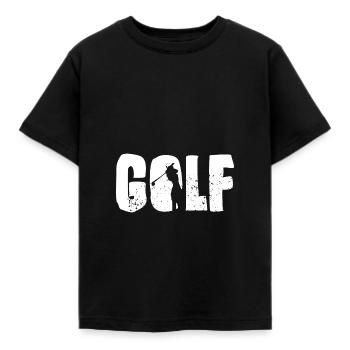 Golfspieler Golf Golfverein Golfplatz Golfsport - Kinder T-Shirt - Schwarz - Vorne - AI Model Kid Female (0cm)