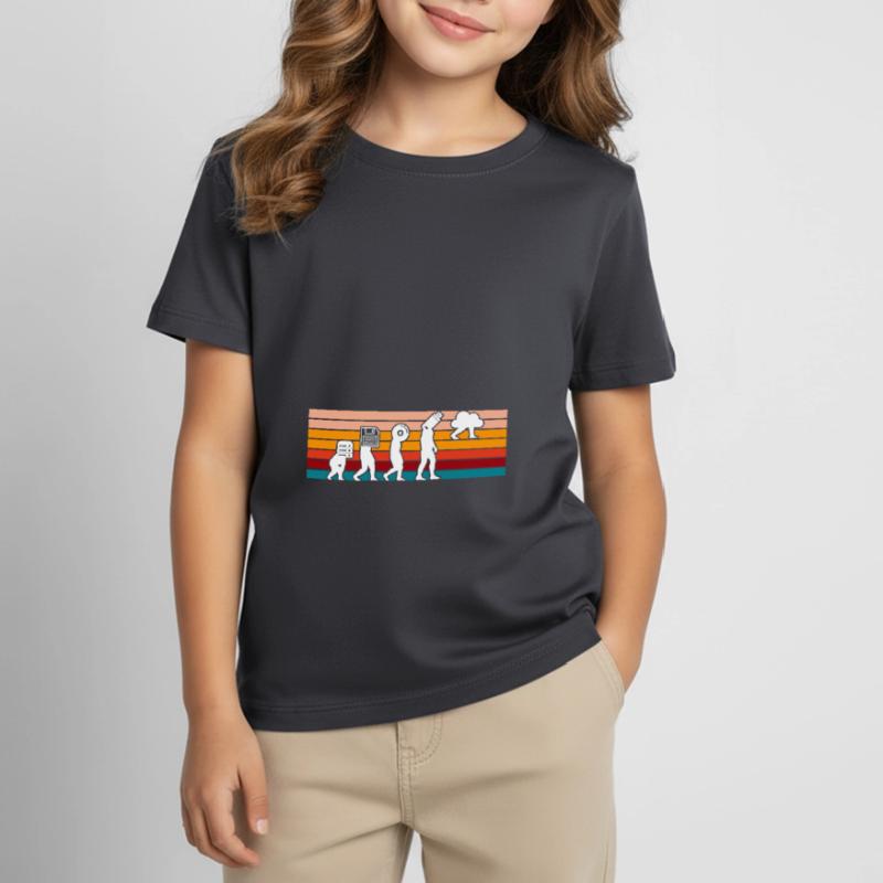Evolution Of Man Coding Software Developer Program Kinder T-Shirt