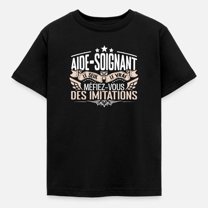 Aide Soignant le seul Aide Soignant le vrai Aide S - T-shirt Enfant - noir