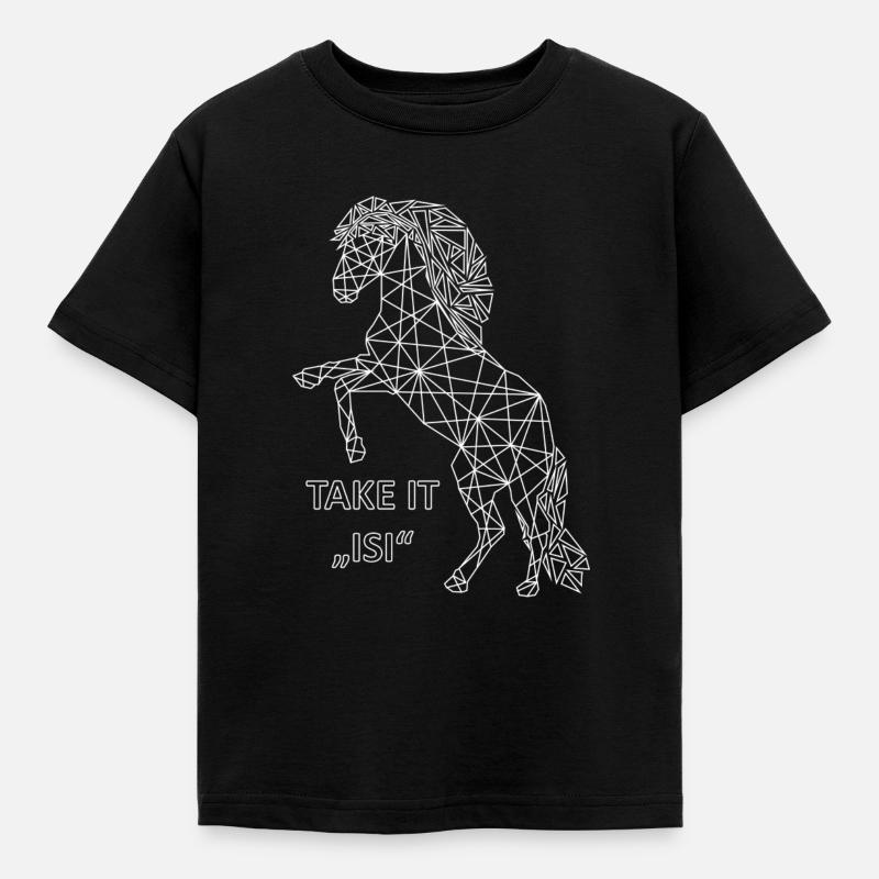 Take IT ISI - Weiß - Kinder T-Shirt - Schwarz