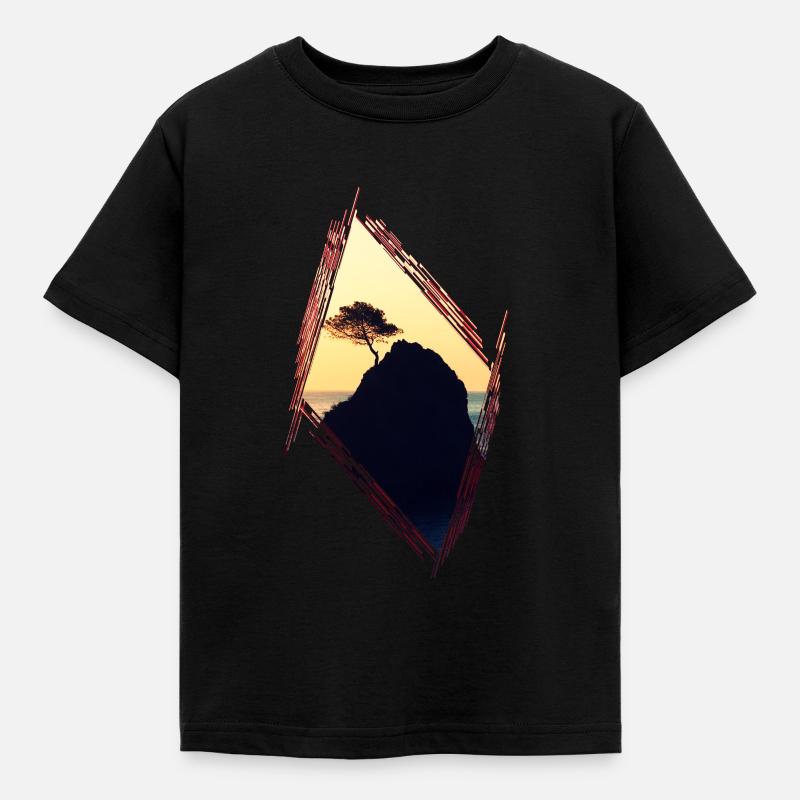 tree - Kids' T-Shirt - black