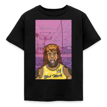 BLACK LION KING - T-shirt Enfant - noir - Devant - AI Model Kid Female (0cm)