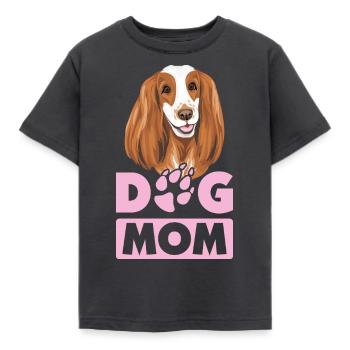 Portrait de la maman anglaise Cocker Spaniel Dog - T-shirt Enfant - charbon - Devant - AI Model Kid Female (0cm)