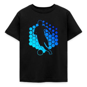 Football Football Football Jeu De Football Jouer au Football - T-shirt Enfant - noir - Devant - AI Model Kid Female (0cm)