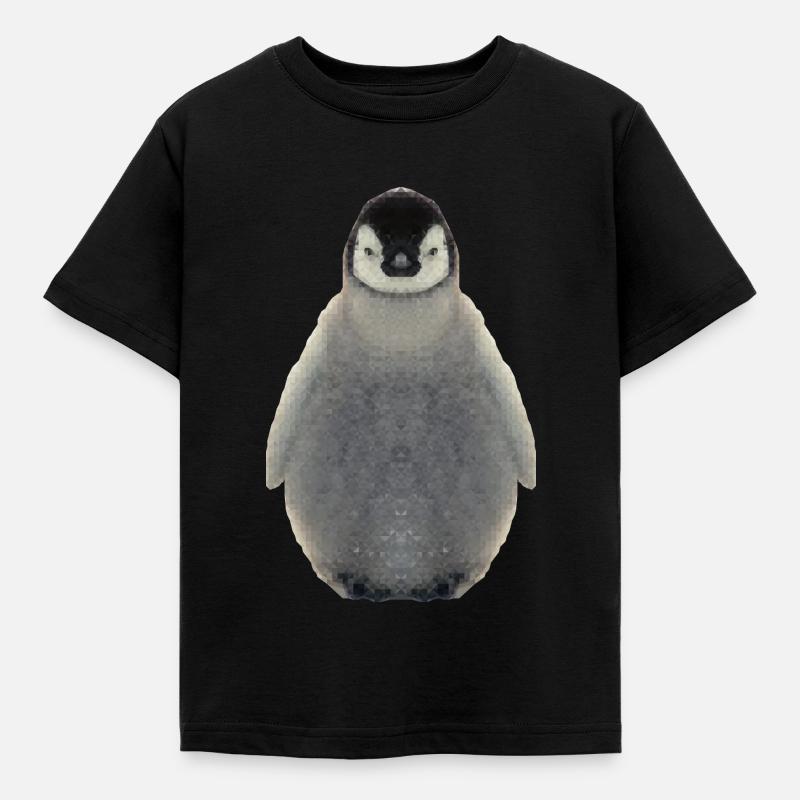 Pinguine Pinguin Seevogel Meerestier Wirbeltier - Kinder T-Shirt - Schwarz