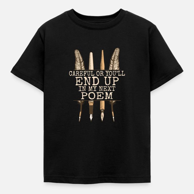 Vorsicht Oder Du Landest In Meinem Nächsten - Kinder T-Shirt - Schwarz