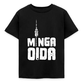Minga Oida - München Alter - Kinder T-Shirt - Schwarz - Vorne - AI Model Kid Female (0cm)