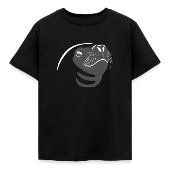 Robbe süsse Geschenkidee Robben Seelöwe Nordsee - Kinder T-Shirt - Schwarz - Vorne - AI Model Kid Female (0cm)