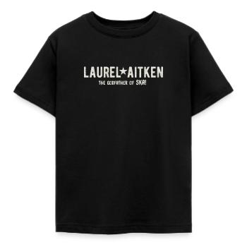 Lorbeer aitken| Der Pate des SKA! - Kinder T-Shirt - Schwarz - Vorne - AI Model Kid Female (0cm)