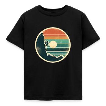 Escalade Alpinistes Montagnes Rochers Bloc - T-shirt Enfant - noir - Devant - AI Model Kid Female (0cm)