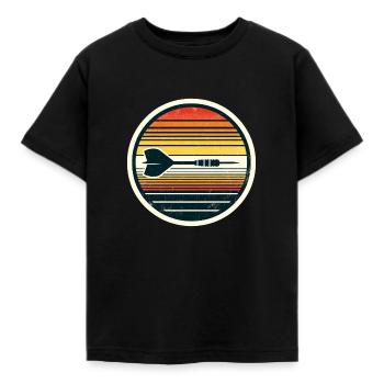 Dart Dartpfeil Dartspieler - Kinder T-Shirt - Schwarz - Vorne - AI Model Kid Female (0cm)