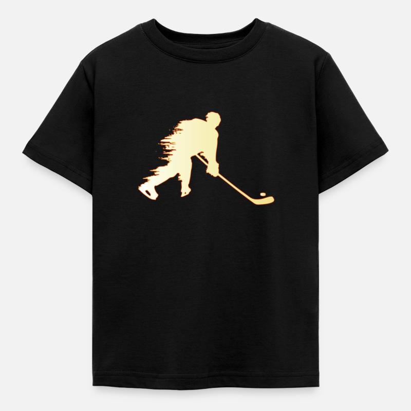 Eishockey Eishockesspieler - Kinder T-Shirt - Schwarz