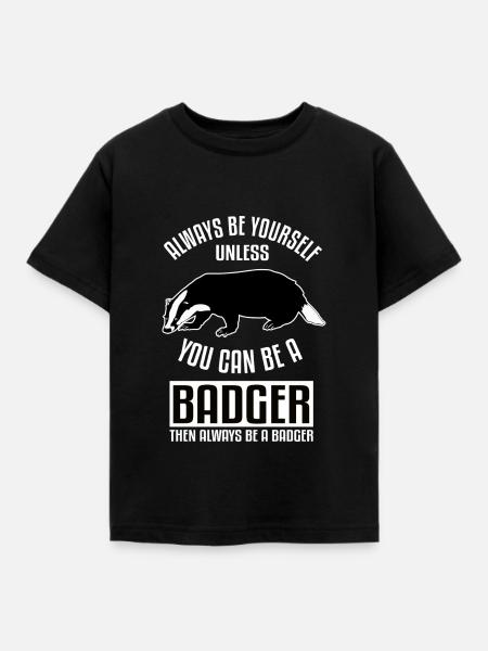Ich bin ein Dachs - Kinder T-Shirt - Schwarz