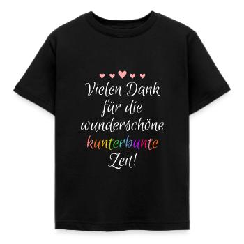 Merci beaucoup pour cette belle période colorée - T-shirt Enfant - noir - Devant - AI Model Kid Female (0cm)