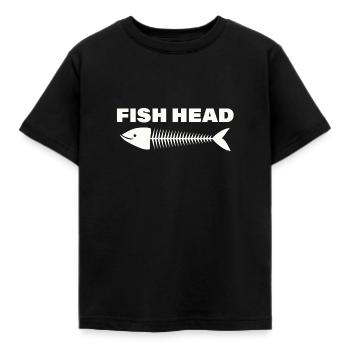 tête de poisson - T-shirt Enfant - noir - Devant - AI Model Kid Female (0cm)