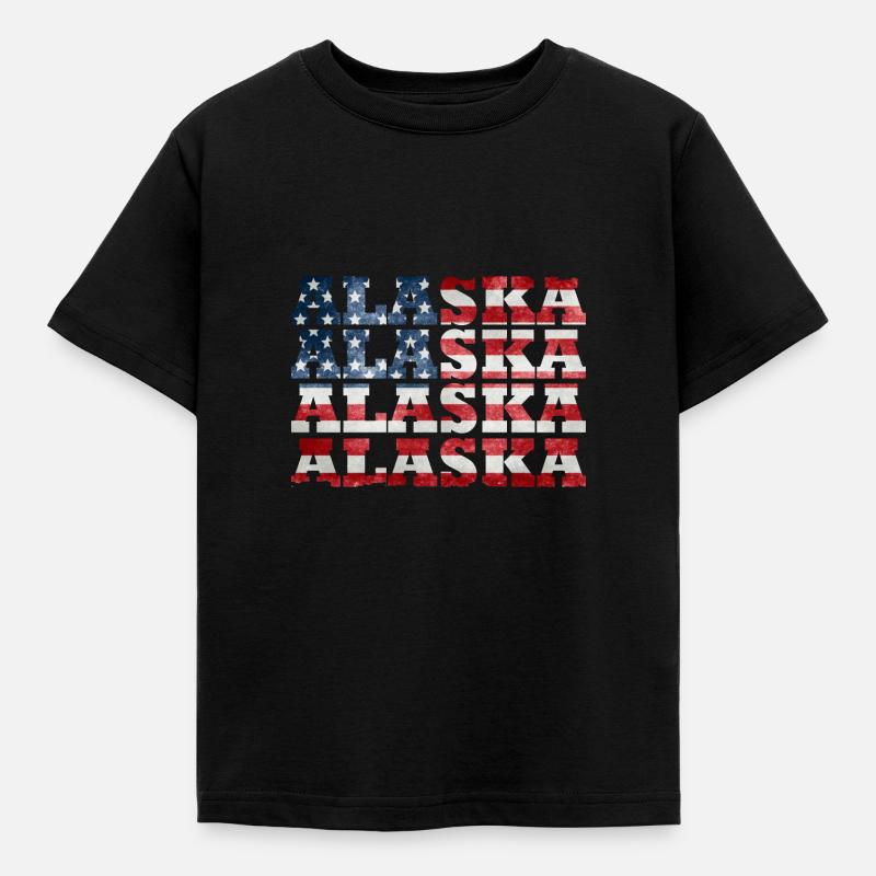 Alaska - Kinder T-Shirt - Schwarz