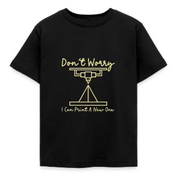 Ich Drucke Es Einfach Neu - 3D Drucker 3D Druck - Kinder T-Shirt - Schwarz - Vorne - AI Model Kid Female (0cm)