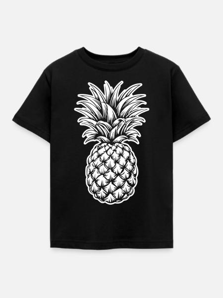 Pineapple - Kids' T-Shirt - black