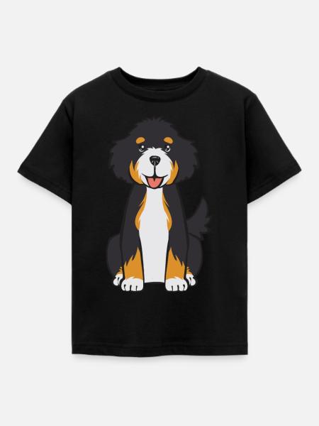 Bernedoodle Hund - Kinder T-Shirt - Schwarz