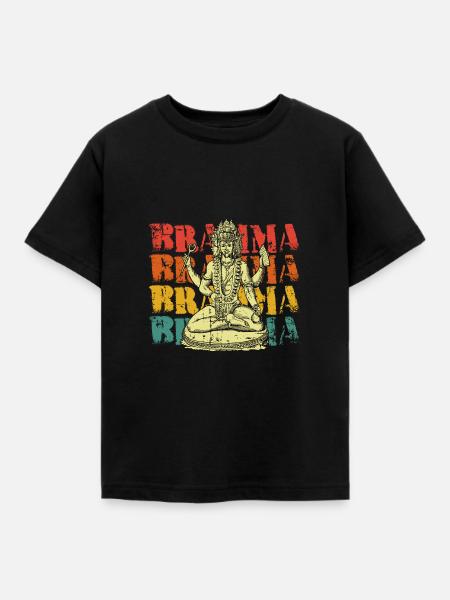 Brahma Hinduismus Indien - Kinder T-Shirt - Schwarz