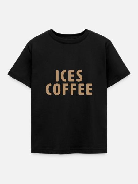 Ices Coffee - Kinder T-Shirt - Schwarz