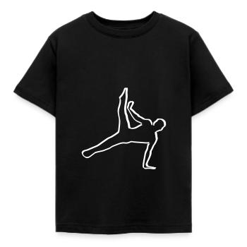 Turnen, Turner - Kinder T-Shirt - Schwarz - Vorne - AI Model Kid Female (0cm)