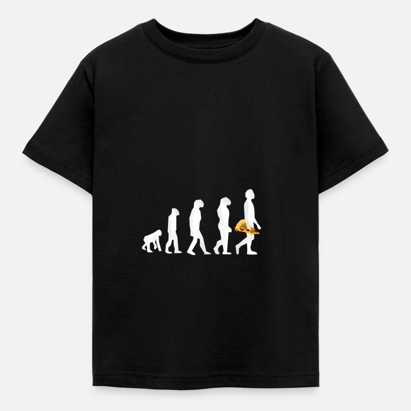 Pizza Evolution - T-shirt Enfant - noir