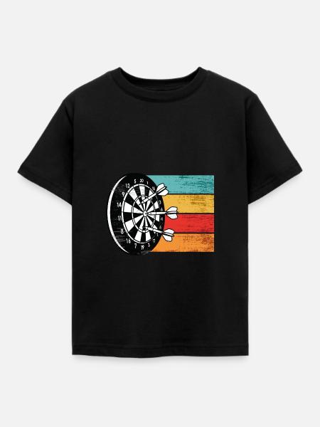 Dart - Kinder T-Shirt - Schwarz