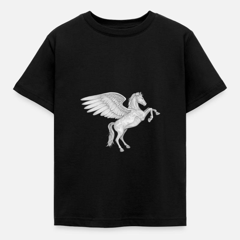 pegasus - Kinder T-Shirt - Schwarz