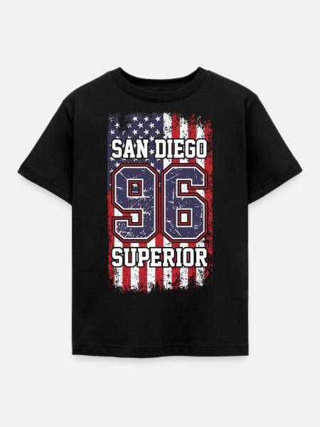 San Diego - Kinder T-Shirt - Schwarz