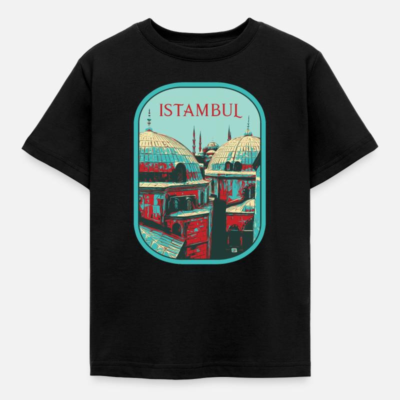 Majesté d'Istanbul: Mosquée sublime - T-shirt Enfant - noir