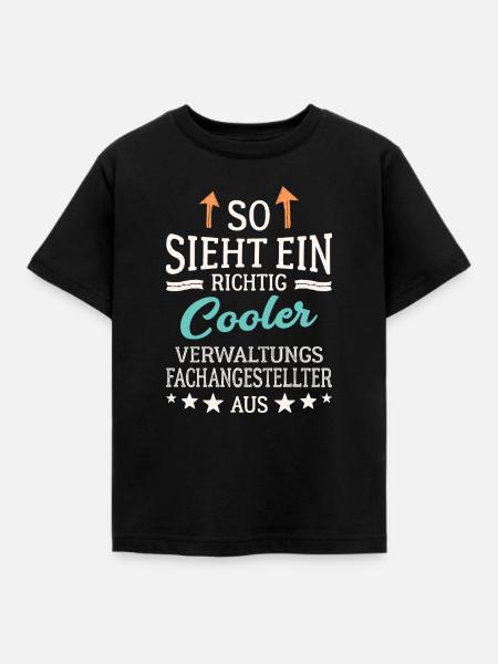 Cooler Verwaltungsfachangestellter  - Kinder T-Shirt - Schwarz