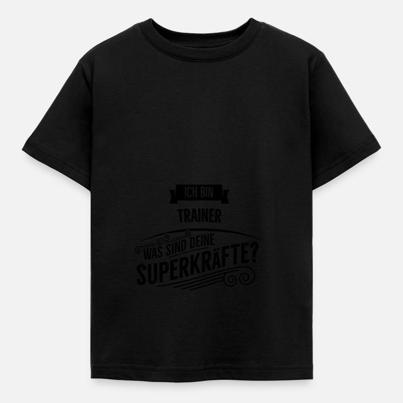 Trainer - Kinder T-Shirt - Schwarz