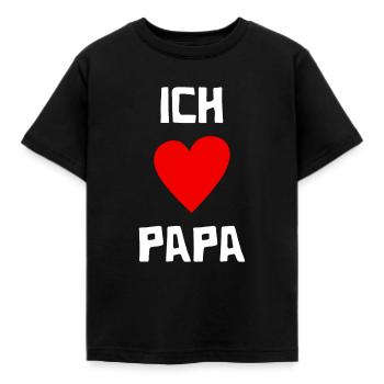 Ich liebe Papa - Vatertag - Vater - Baby - Kind - Kinder T-Shirt - Schwarz - Vorne - AI Model Kid Female (0cm)