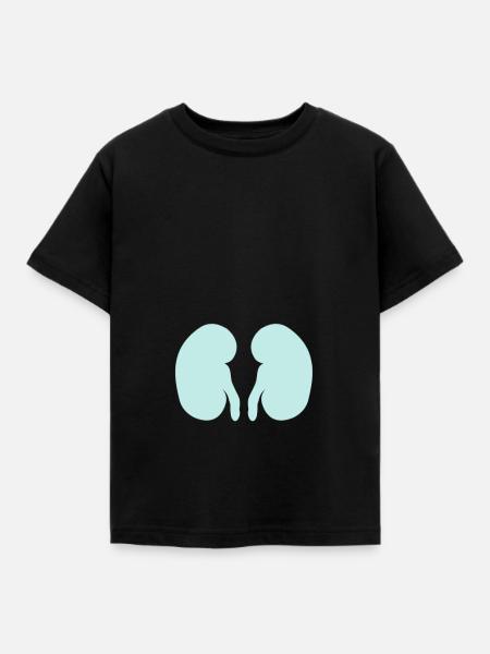 Niere - Kinder T-Shirt - Schwarz