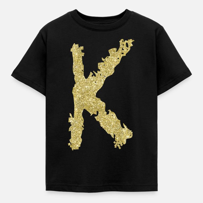 Letter K Gift Name 2 - Kids' T-Shirt - black