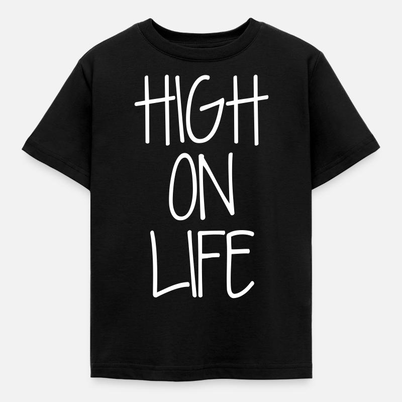 Blanc vif - T-shirt Enfant - noir