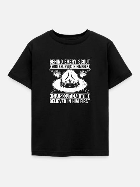 Pfadfinder - Kinder T-Shirt - Schwarz