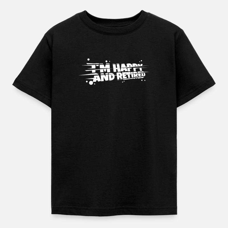 Rentner Rente - Kinder T-Shirt - Schwarz