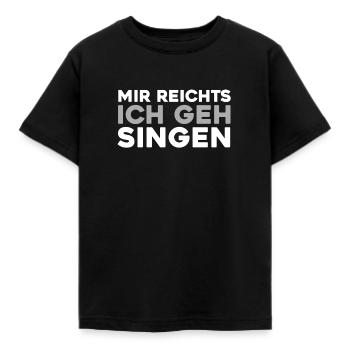 Chor Sänger Mir Reichts Ich Geh Singen - Kinder T-Shirt - Schwarz - Vorne - AI Model Kid Female (0cm)
