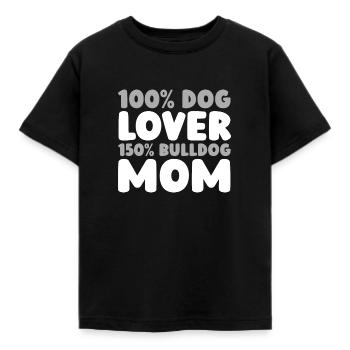 Bulldogge - Kinder T-Shirt - Schwarz - Vorne - AI Model Kid Female (0cm)