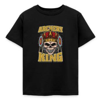 Bogenschießen Bogensport Bogenschütze - Kinder T-Shirt - Schwarz - Vorne - AI Model Kid Female (0cm)