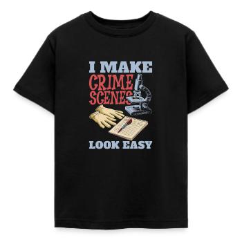 Technicien médico-légal - T-shirt Enfant - noir - Devant - AI Model Kid Female (0cm)