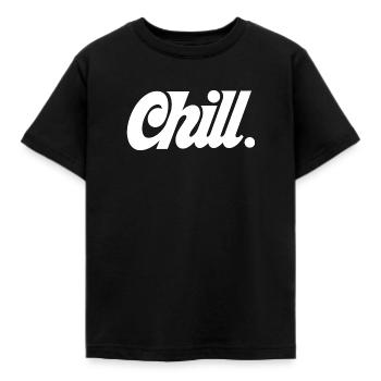 Chill - Kinder T-Shirt - Schwarz - Vorne - AI Model Kid Female (0cm)