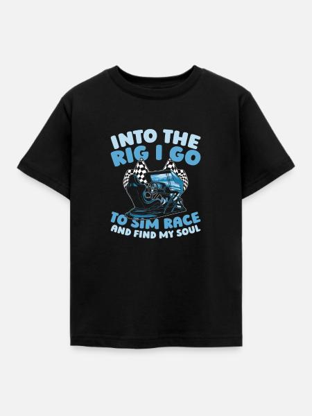 Sim Racing - Kinder T-Shirt - Schwarz