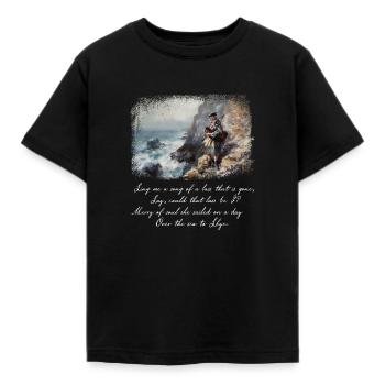 Skye Boat Song - Kinder T-Shirt - Schwarz - Vorne - AI Model Kid Female (0cm)