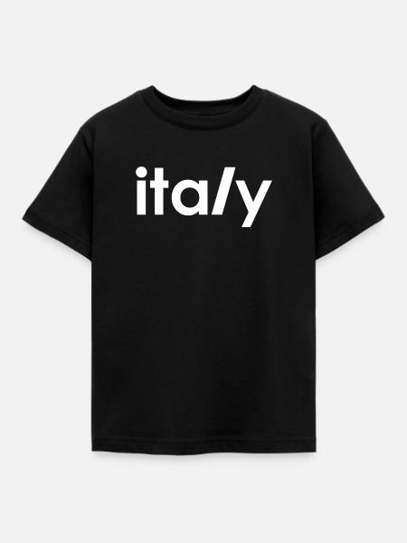 Italy - Kinder T-Shirt - Schwarz