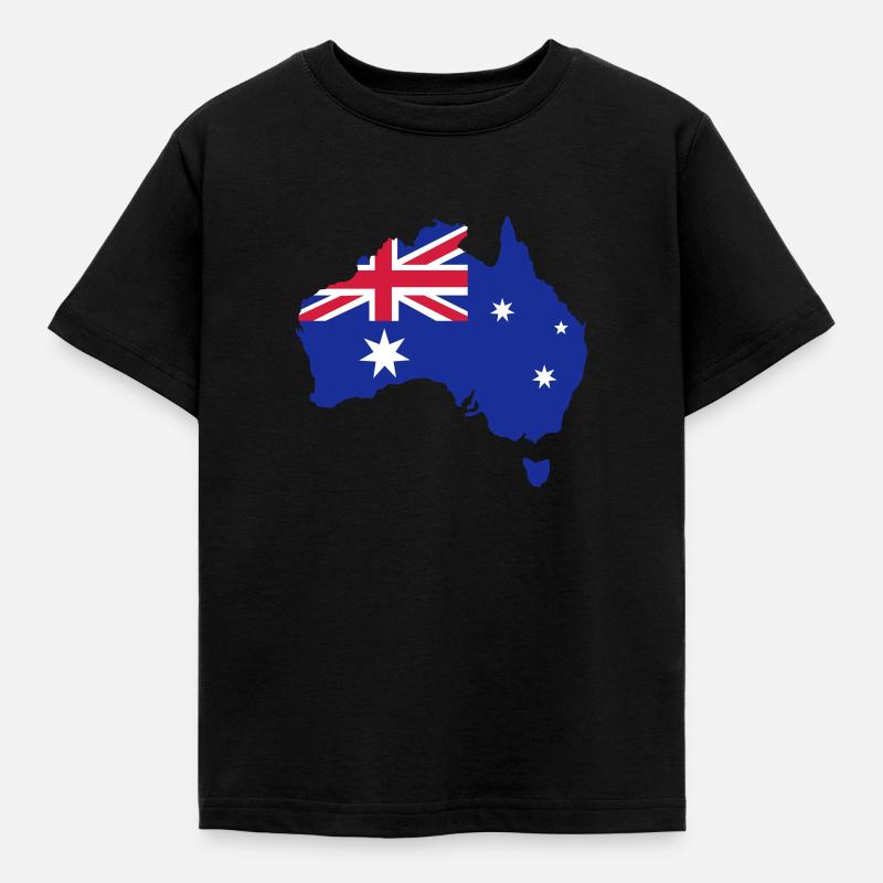 Australien - Kinder T-Shirt - Schwarz