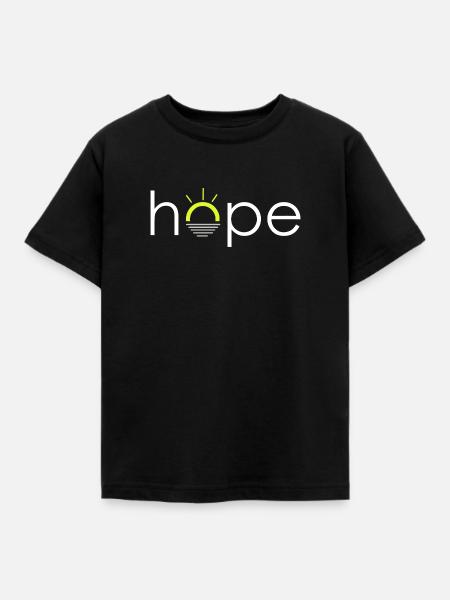 Hope - Hoffnung - Kinder T-Shirt - Schwarz